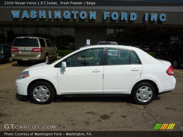 2009 Nissan Versa 1.8 S Sedan in Fresh Powder