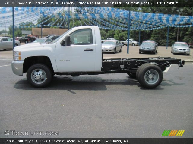 2010 Chevrolet Silverado 3500HD Work Truck Regular Cab Chassis in Summit White