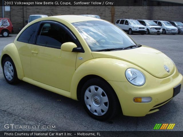 2003 Volkswagen New Beetle GL Coupe in Sunflower Yellow
