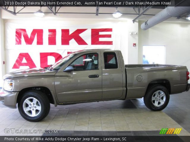 2010 Dodge Dakota Big Horn Extended Cab in Austin Tan Pearl Coat