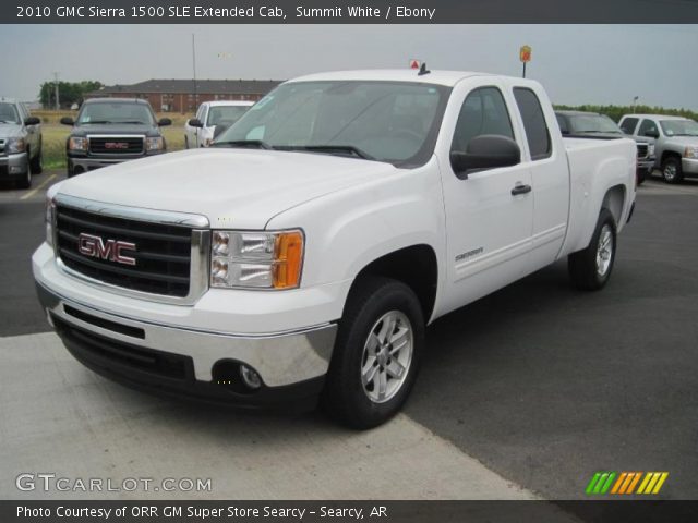 2010 GMC Sierra 1500 SLE Extended Cab in Summit White