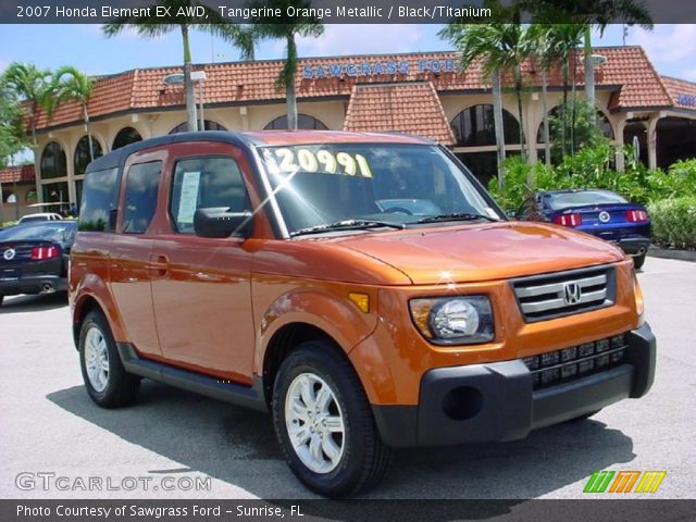 2007 Honda Element EX AWD in Tangerine Orange Metallic