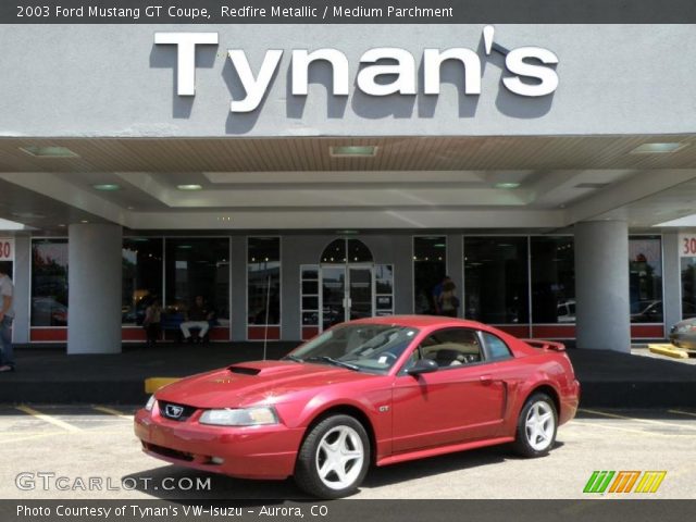 2003 Ford Mustang GT Coupe in Redfire Metallic