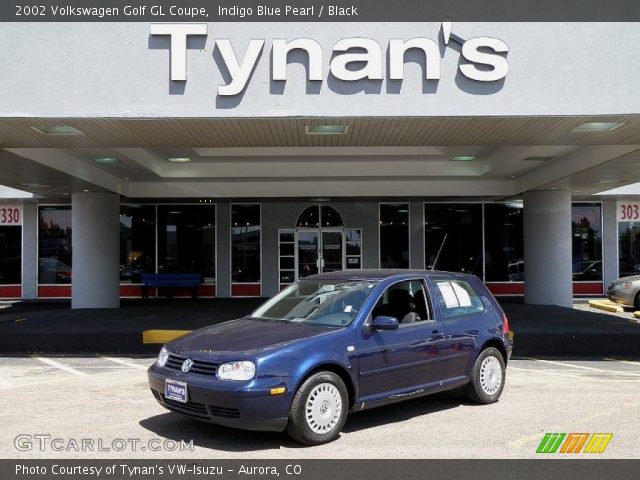 2002 Volkswagen Golf GL Coupe in Indigo Blue Pearl