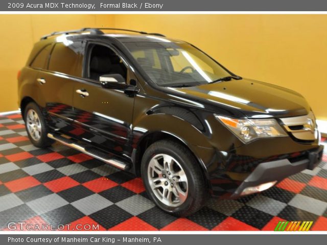 2009 Acura MDX Technology in Formal Black