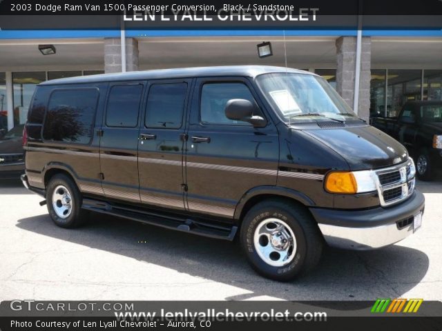 2003 Dodge Ram Van 1500 Passenger Conversion in Black