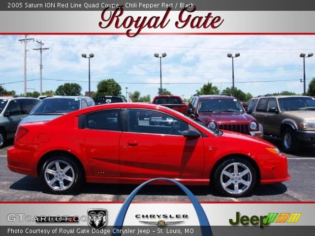 2005 Saturn ION Red Line Quad Coupe in Chili Pepper Red