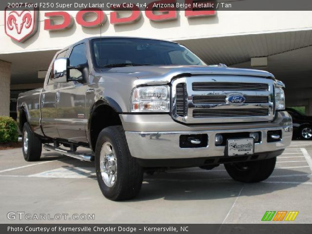 2007 Ford F250 Super Duty Lariat Crew Cab 4x4 in Arizona Beige Metallic