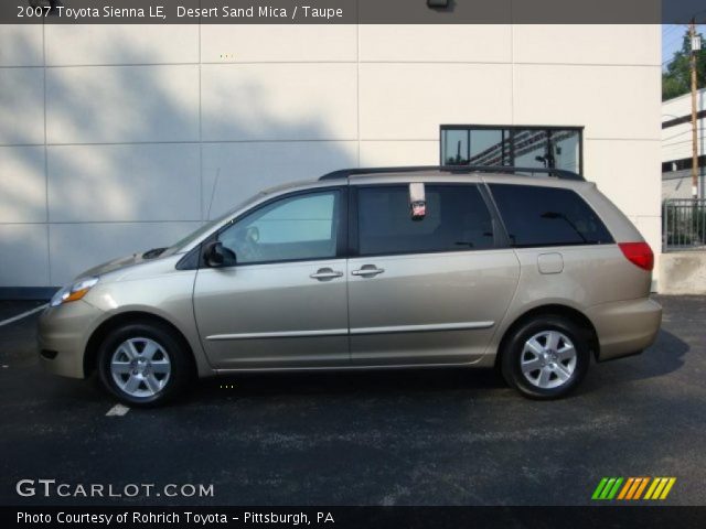 2007 Toyota Sienna LE in Desert Sand Mica