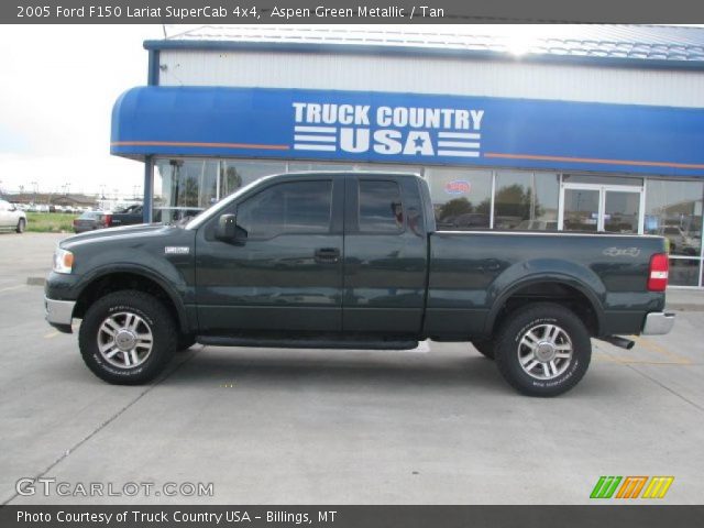 2005 Ford F150 Lariat SuperCab 4x4 in Aspen Green Metallic