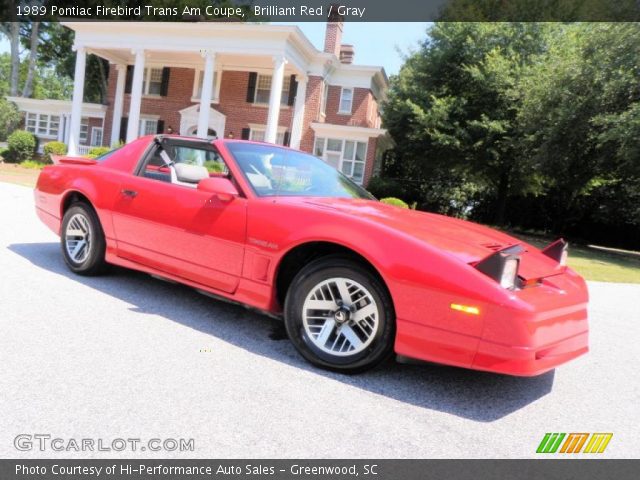 1989 Pontiac Firebird Trans Am Coupe in Brilliant Red