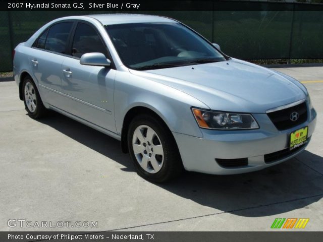 2007 Hyundai Sonata GLS in Silver Blue