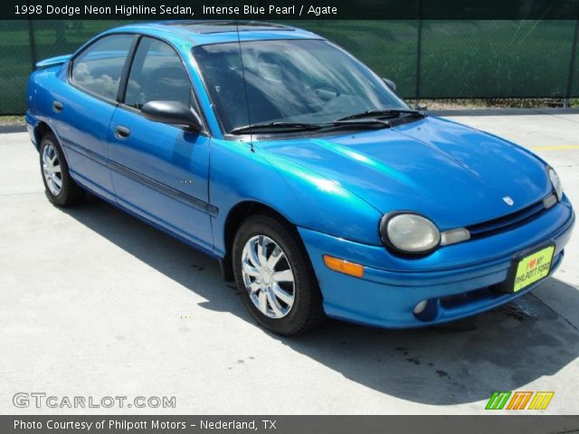 1998 Dodge Neon Highline Sedan in Intense Blue Pearl