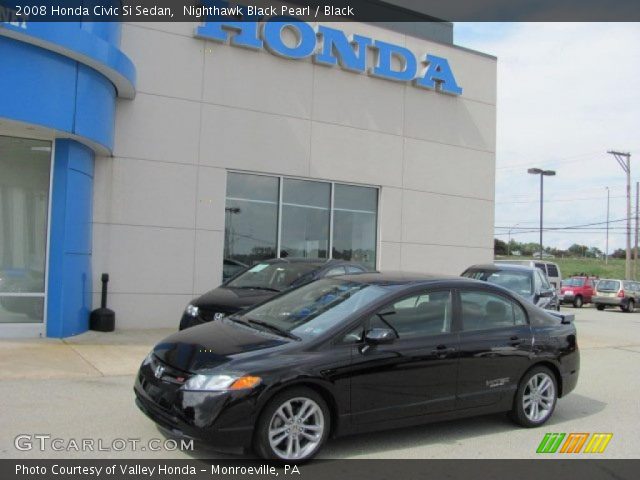 2008 Honda Civic Si Sedan in Nighthawk Black Pearl