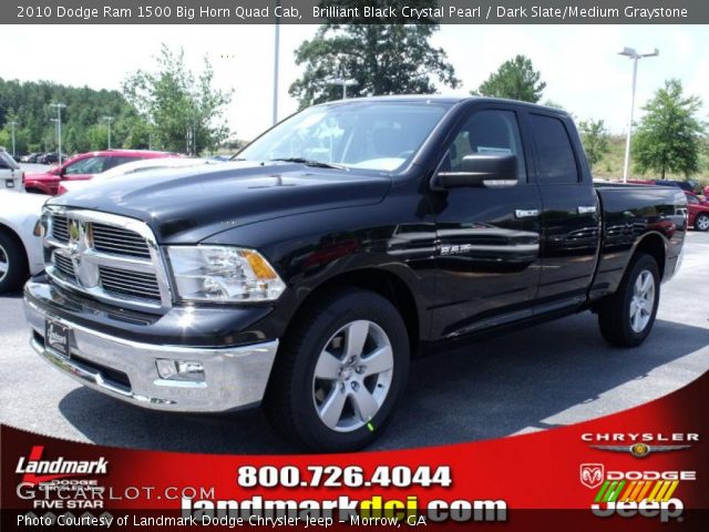2010 Dodge Ram 1500 Big Horn Quad Cab in Brilliant Black Crystal Pearl