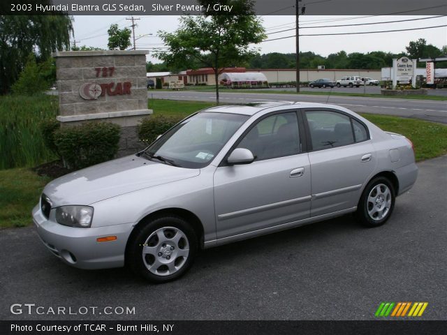 2003 Hyundai Elantra GLS Sedan in Silver Pewter