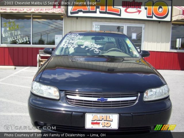 2003 Chevrolet Malibu LS Sedan in Black