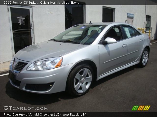 2010 Pontiac G6 Sedan in Quicksilver Metallic