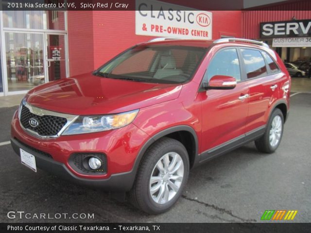 2011 Kia Sorento LX V6 in Spicy Red