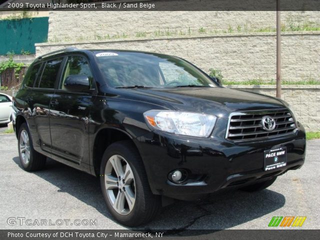 2009 Toyota Highlander Sport in Black