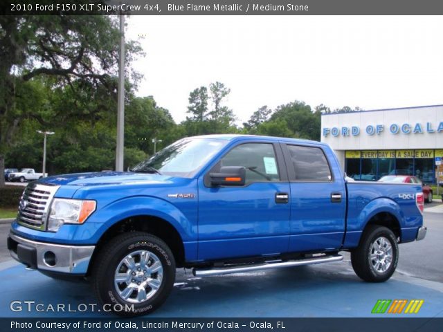 2010 Ford F150 XLT SuperCrew 4x4 in Blue Flame Metallic