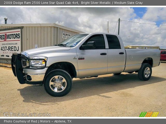 2009 Dodge Ram 2500 Lone Star Quad Cab 4x4 in Bright Silver Metallic