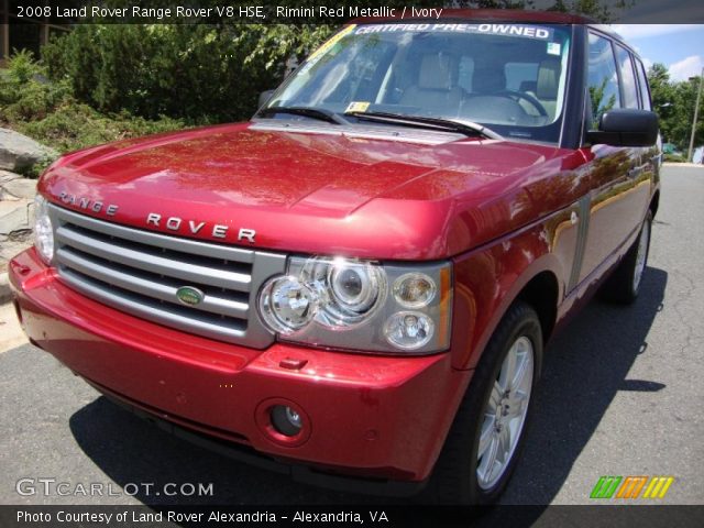 2008 Land Rover Range Rover V8 HSE in Rimini Red Metallic