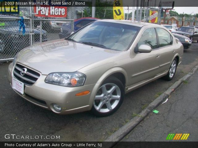 2003 Nissan Maxima SE in Sunlit Sand