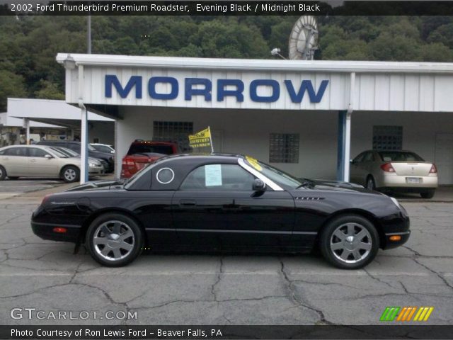2002 Ford Thunderbird Premium Roadster in Evening Black