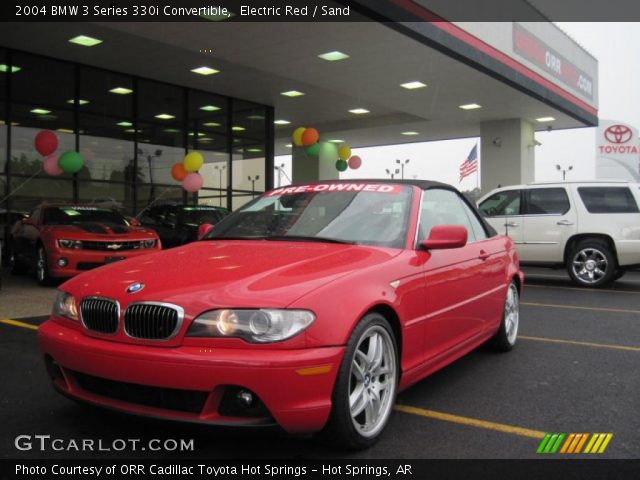 2004 BMW 3 Series 330i Convertible in Electric Red