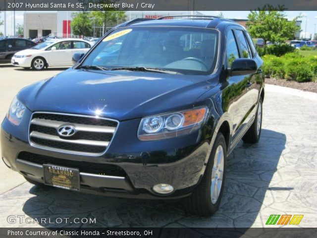 2007 Hyundai Santa Fe SE in Deepwater Blue