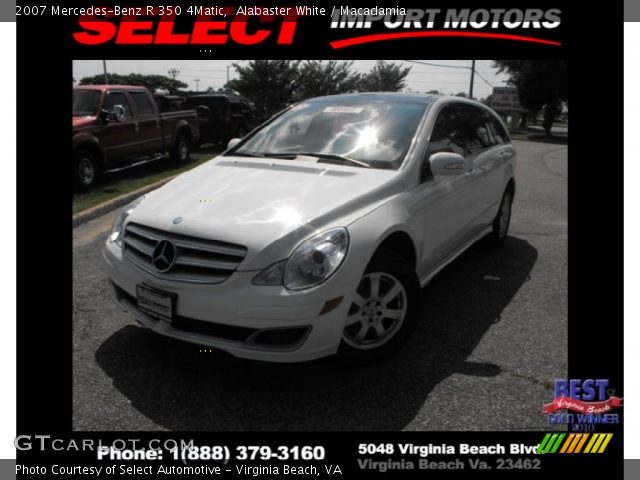 2007 Mercedes-Benz R 350 4Matic in Alabaster White