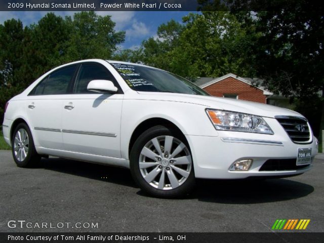 2009 Hyundai Sonata Limited in Powder White Pearl