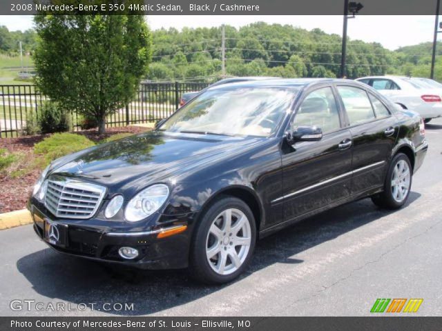 2008 Mercedes-Benz E 350 4Matic Sedan in Black