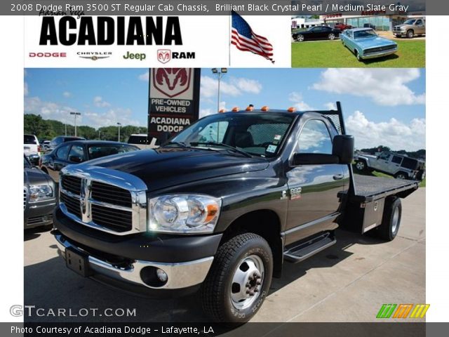 2008 Dodge Ram 3500 ST Regular Cab Chassis in Brilliant Black Crystal Pearl