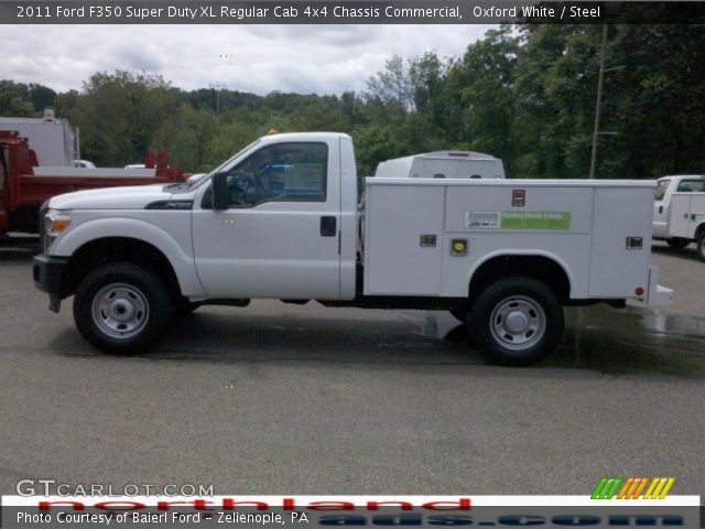 2011 Ford F350 Super Duty XL Regular Cab 4x4 Chassis Commercial in Oxford White