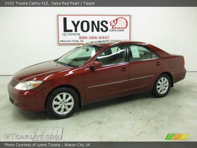 2002 Toyota Camry XLE in Salsa Red Pearl