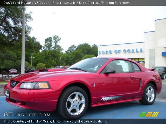 2003 Ford Mustang V6 Coupe in Redfire Metallic