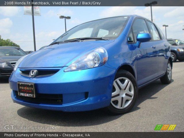 2008 Honda Fit Hatchback in Vivid Blue Pearl