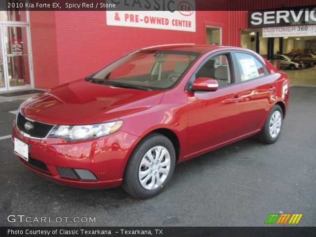 2010 Kia Forte EX in Spicy Red