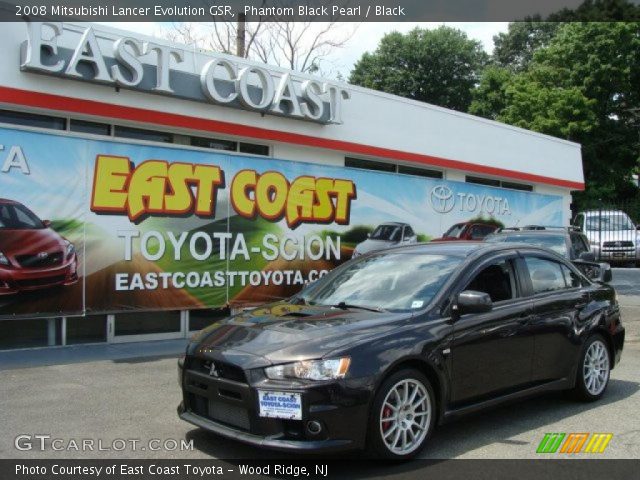 2008 Mitsubishi Lancer Evolution GSR in Phantom Black Pearl