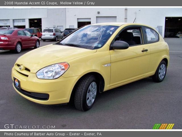 2008 Hyundai Accent GS Coupe in Mellow Yellow