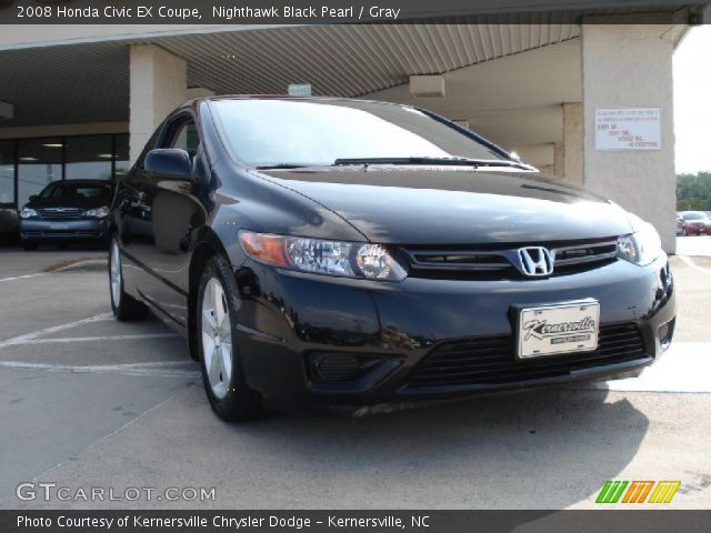 2008 Honda Civic EX Coupe in Nighthawk Black Pearl