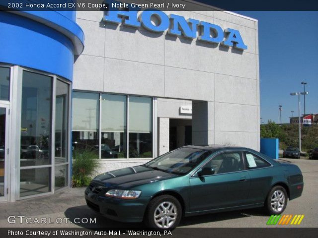 2002 Honda Accord EX V6 Coupe in Noble Green Pearl