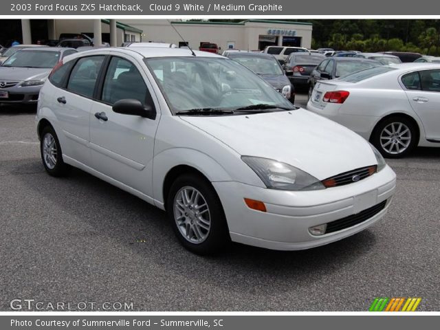 2003 Ford Focus ZX5 Hatchback in Cloud 9 White