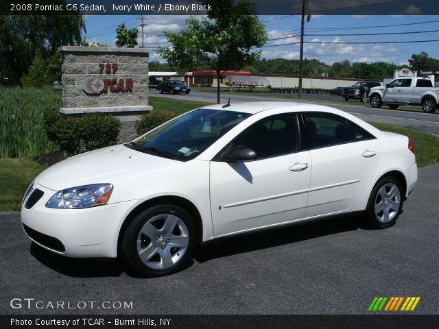 2008 Pontiac G6 Sedan in Ivory White