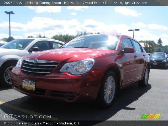 2007 Chrysler Sebring Touring Sedan in Inferno Red Crystal Pearl