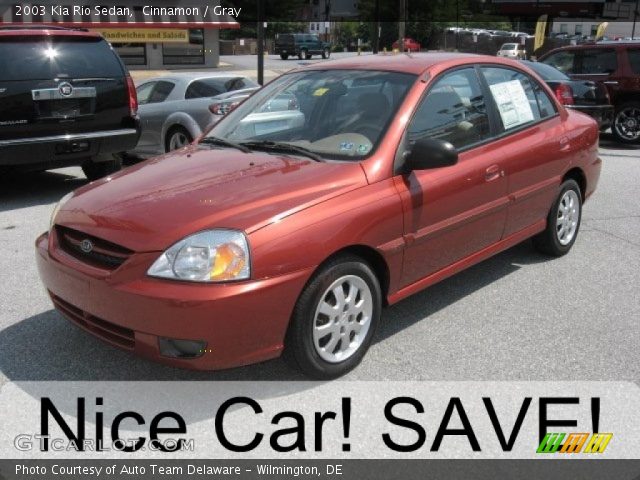 2003 Kia Rio Sedan in Cinnamon