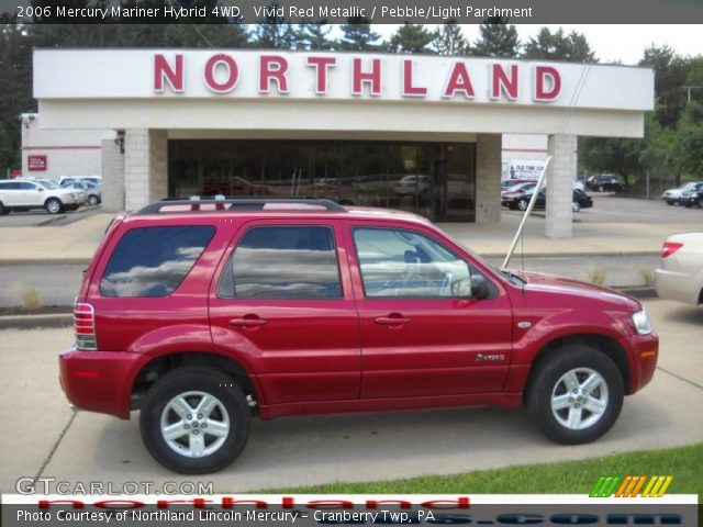 2006 Mercury Mariner Hybrid 4WD in Vivid Red Metallic
