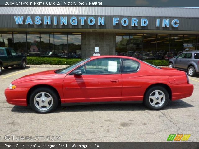 2004 Chevrolet Monte Carlo LS in Victory Red